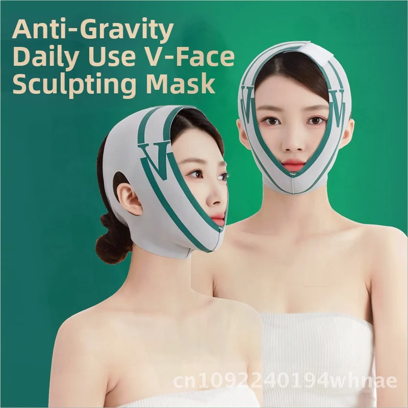 Kunststoff-Gesichtsmaske, V-Linie, Heben und Straffen, französisches Muster, Doppelkinn, Konturverbesserung, Apfelhautoberflächen-Schnitzwerkzeug