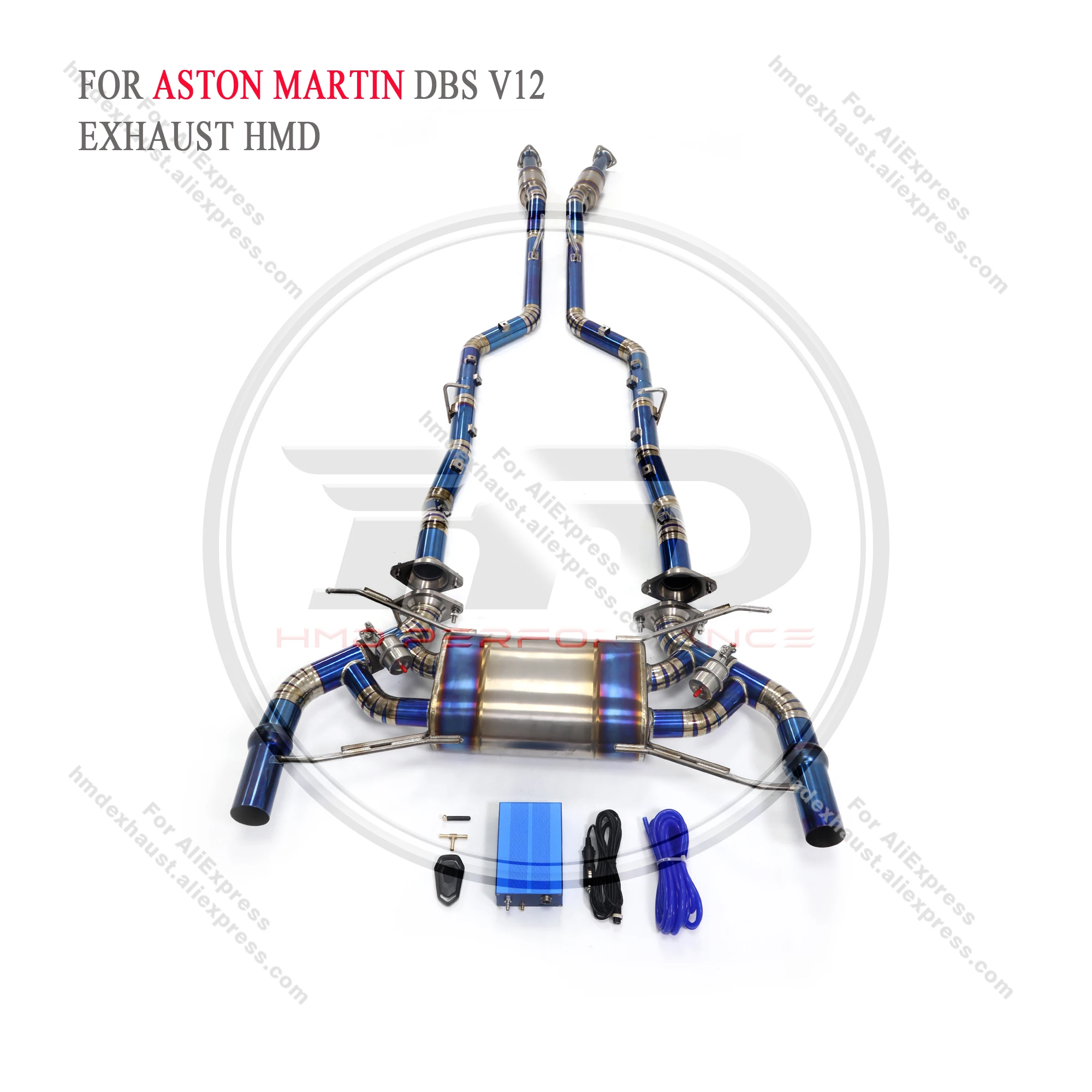 

HMD Titanium Exhaust System Performance Catback for Aston Martin DBS V12 6.0L Muffler With Valve