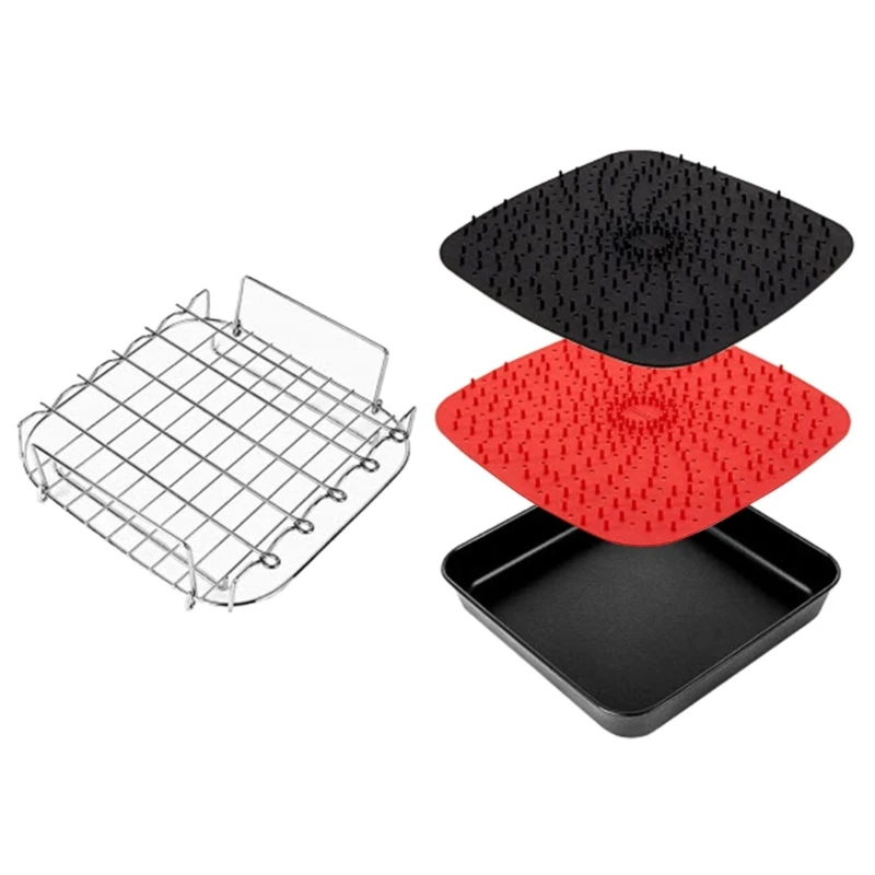 Khay chiên không khí Nồi chiên không khí Giỏ silicone Giỏ chiên không khí Phụ kiện cho 4,5-8QT