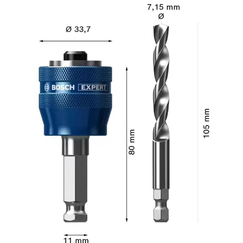 BOSCH 2608901966 Expert Change Plus HSS Drill Bit Drill Hole Saw System Adapter Drills Original Power Tool Accessories