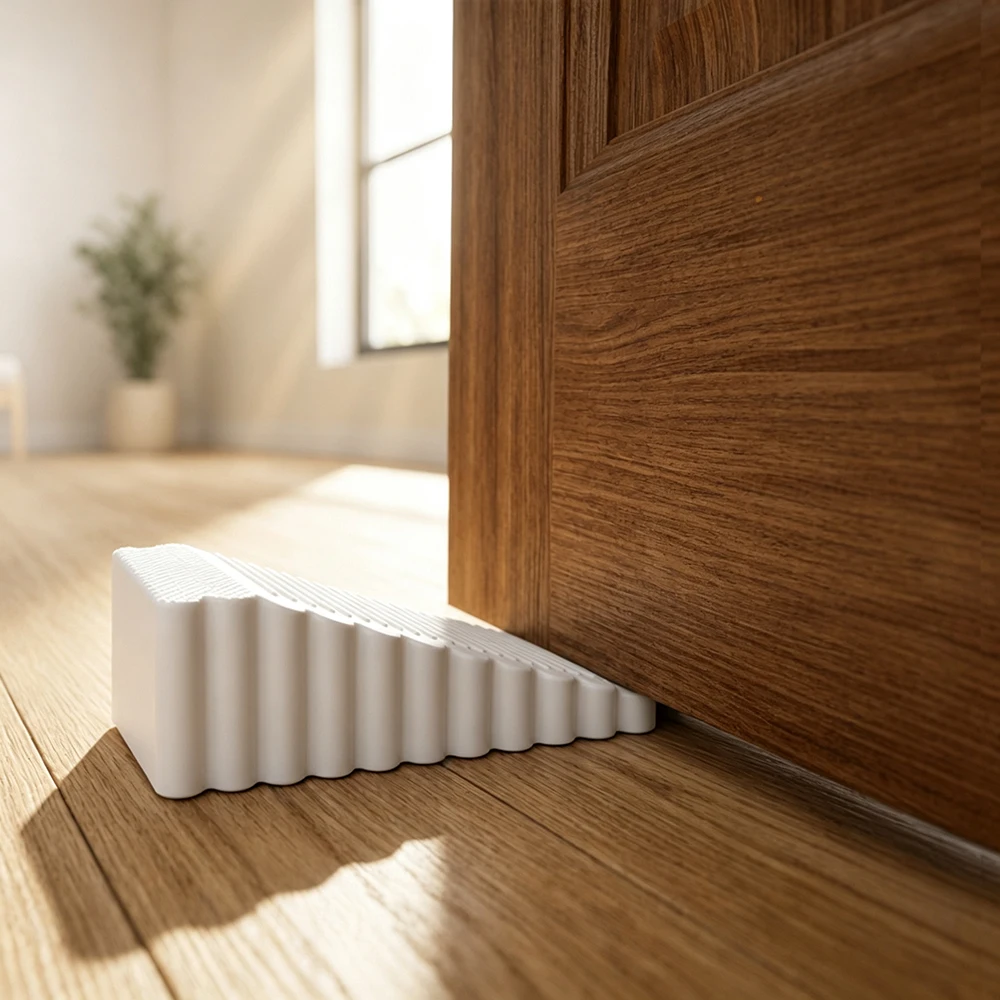 1-10Pcs PVC Rubber  Safety Door Stopper Multi‑color Non‑Slip Door Wedge Anti‑Collision Door Holder Use No Need to Punch Hole