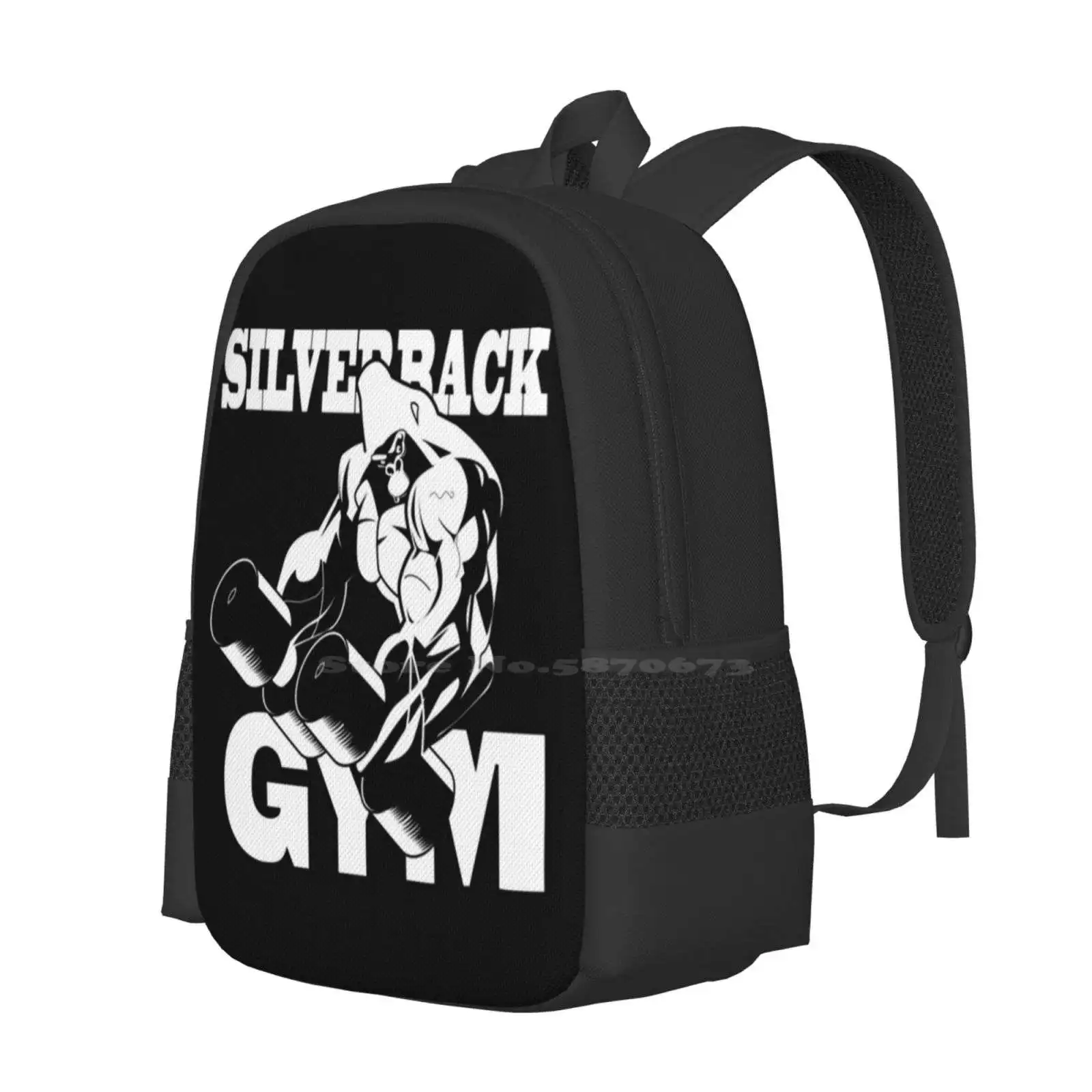 Silverback Gym - Silverback Bodybuilding - Gym Lovers Hot Sale Schoolbag Backpack Fashion Bags Gym Silverback Gorilla Gym