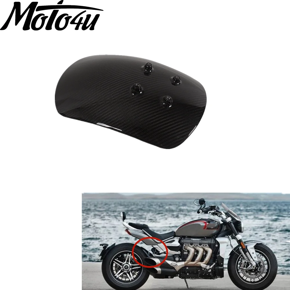 

Real Carbon Fiber Rear Fender Mudguard Hugger 3K Twill For Triumph Rocket III 2020 2021 2022