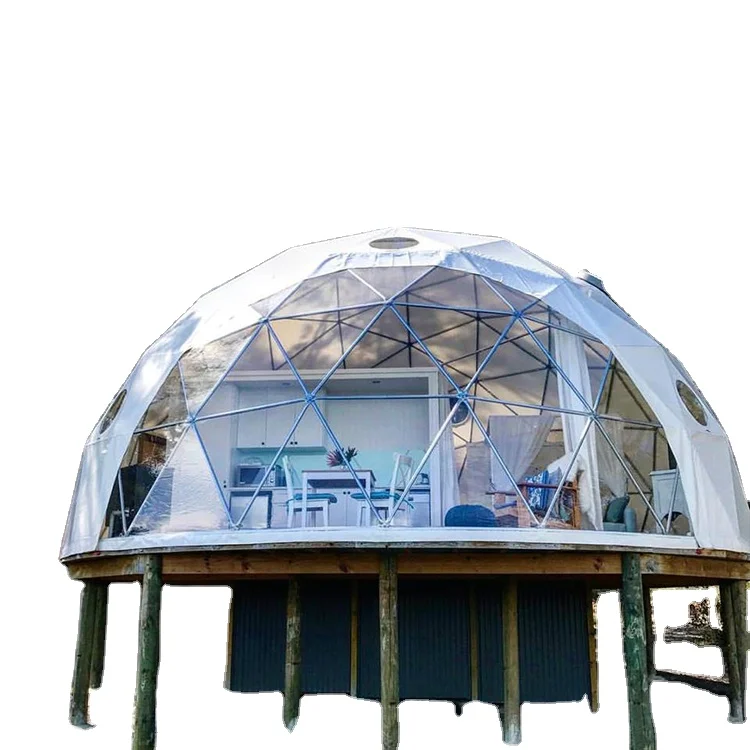 Celina High Quality Double-coated PVC Fabric Easy Assembly Tents Glamping Luxury Geodesic Dome