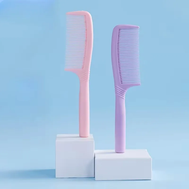 Simple Hair Comb Portable Cute Comb for Men and Women's Plastic  Household Macaron Color Matching Standing Hair Comb