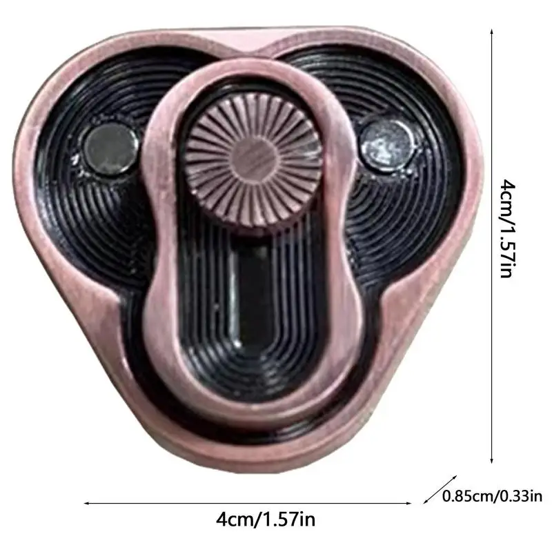 Слайдер металлический прочный Гладкий треугольный вращающийся компактный кликер игрушки для взрослых фокус настольная игрушка двойной слайдер