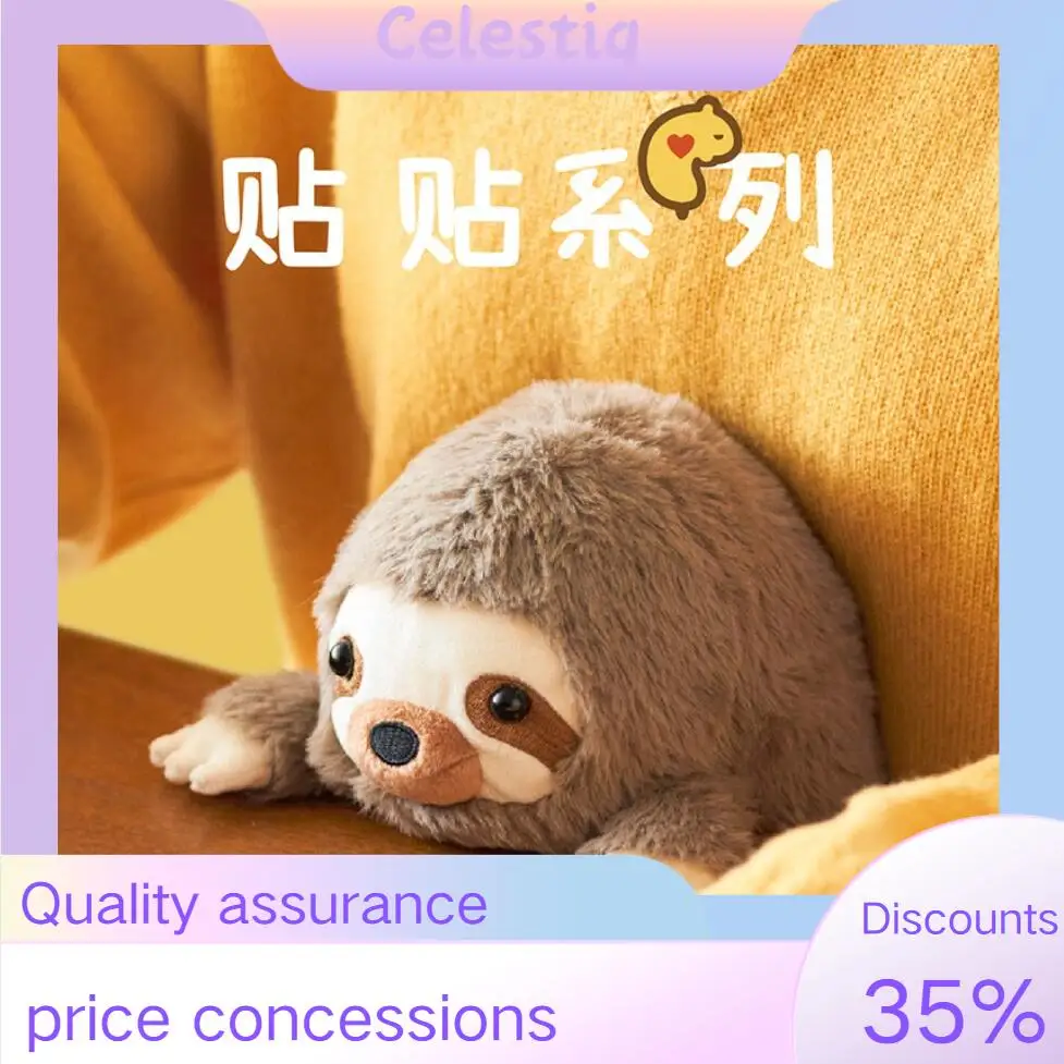 2025 New Sonny Angel Snuggle Family Series Action Figure Plush Doll Sloth Office Anti-Hunchback Plush Doll Toy Birthday Gift