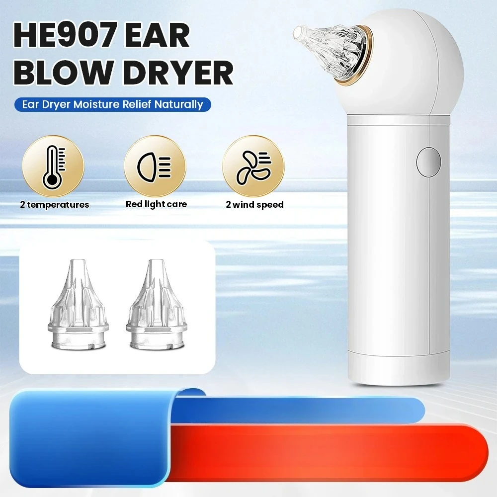 Intelligent Constant Temperature Ear Dryer Low Noise Ear Care Device Prevents Bacterial Growth Prevent Ear Canal Inflammation