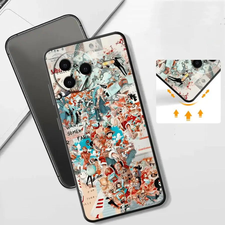 قطعة واحدة لطيف الكرتون شعار أسود لينة غطاء الهاتف الحال بالنسبة Xiaomi Redmi 9 14C 10 13C A5 12C K40 K80 Pro A3 A1 A2 Plus A4