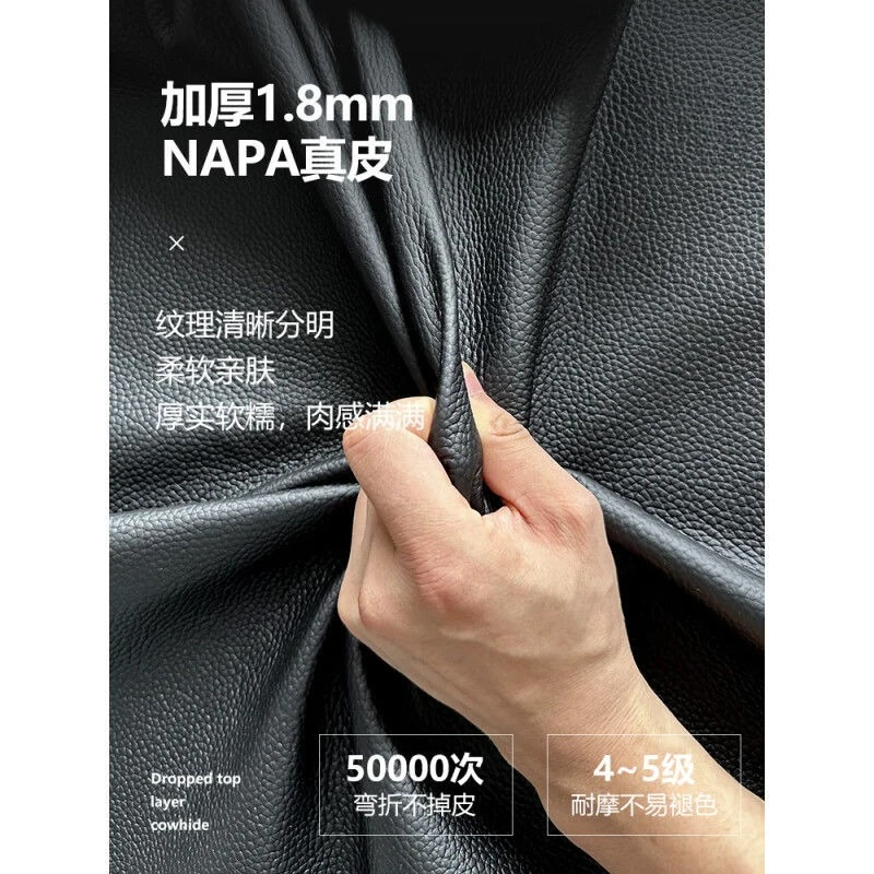 Moderno, simples, linha reta, sofá, sala de estar, luxo leve, couro, sofá