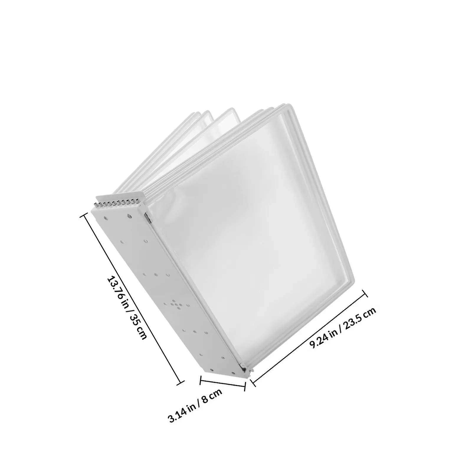 Wall Mounted 10-Page File Display Folder Organizer Document Holder Storage System Office Use Folder File Sheet