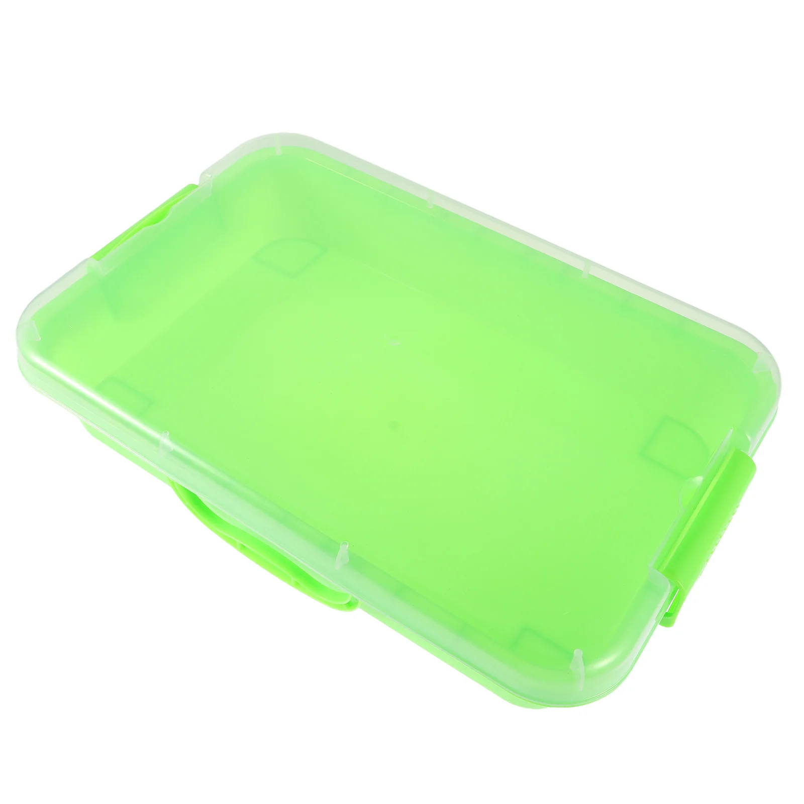 

Light Green Portable Plastic Sandbox Sand Tray Kids Sensory Activity Ultralight Clay Storage Organizer Indoor Outdoor