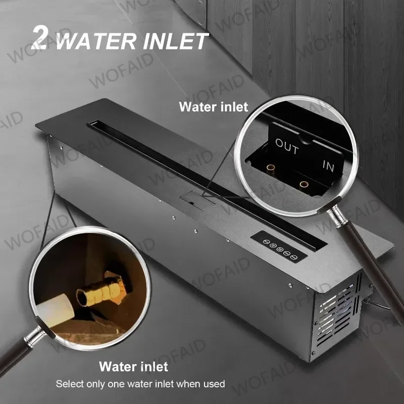 High End Home Decoration Furniture Fireplace Core Simulation Flame Humidifier Embedded 3D Atomization Fireplace False Fire Place