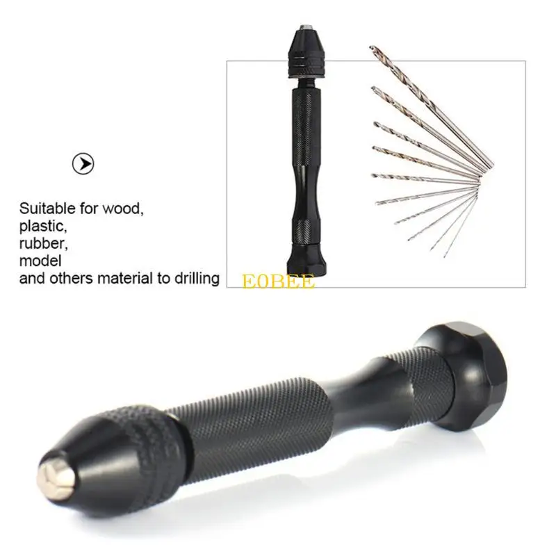 

E0be Minaual Craft Mini Drill для HSS Micro Mini Twist Trill Bits Set Hole Maker Puncher Rotary Tool