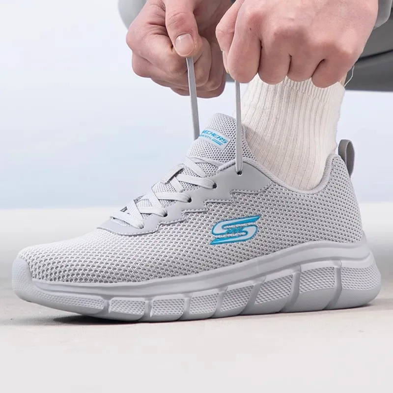 Scarpe da ginnastica da uomo Skechers scarpe casual traspiranti di nuova moda estiva scarpe da passeggio comode e leggere