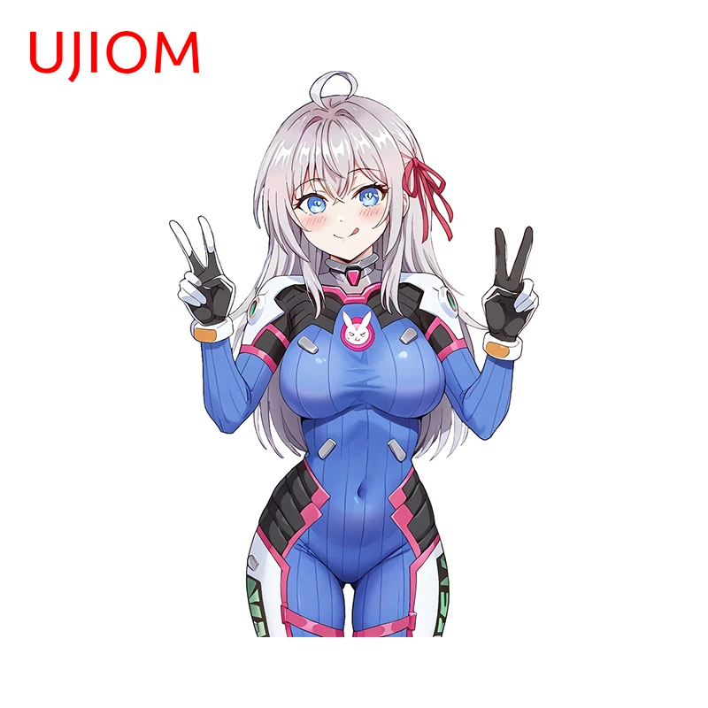 

UJIOM Adorable Girl Alya Wall Stickers Attractive Anime Cupboard Decal Creative Cartoon Living Room Refrigerators Decoration