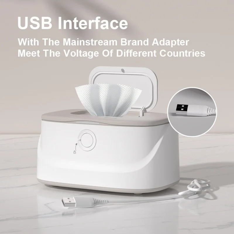 Baby wipes temperature adjustable heater night light USB plug-in portable car constant temperature wipes box