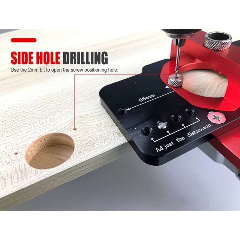 35Mm Hinge Boring Jig Woodworking Hole Drilling Guide Locator With Fixture Hole Opener Template Door Cabinets