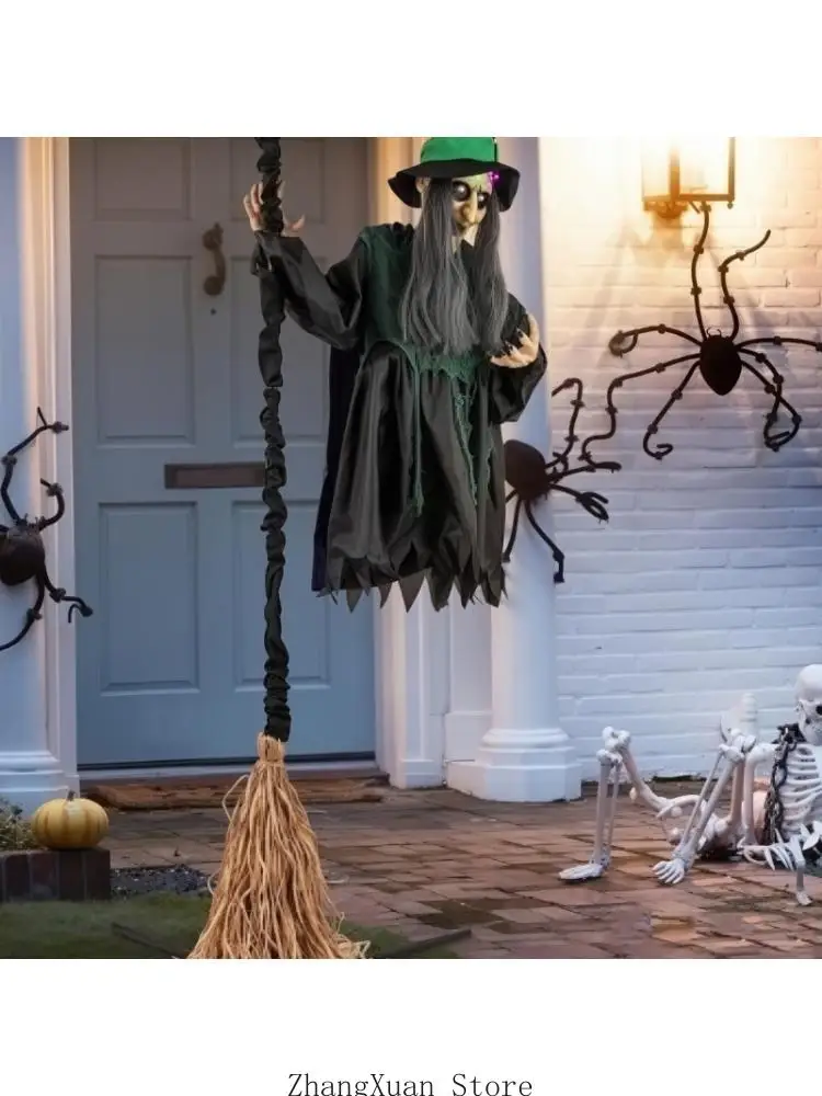 Party Use Figure for Entry and Yard Display, 213 Height With Lighted Face, Touch Cue Action, and Stable Base Frame for Holiday
