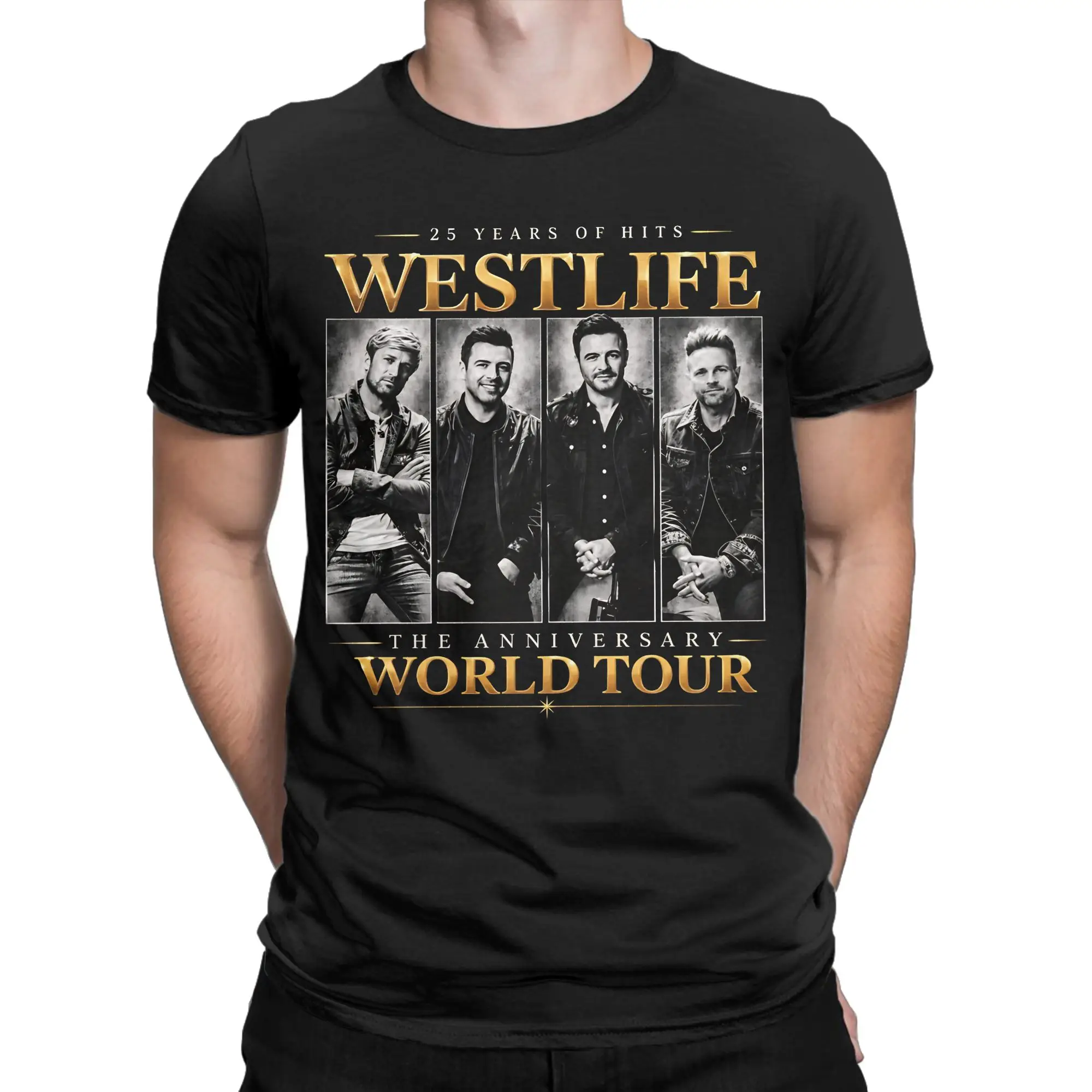 Westlife 25 Anniversary 2026 Timeless Pop Music Men T Shirts  Leisure Tees Round Collar T-Shirt Pure Cotton Plus Size Clothes
