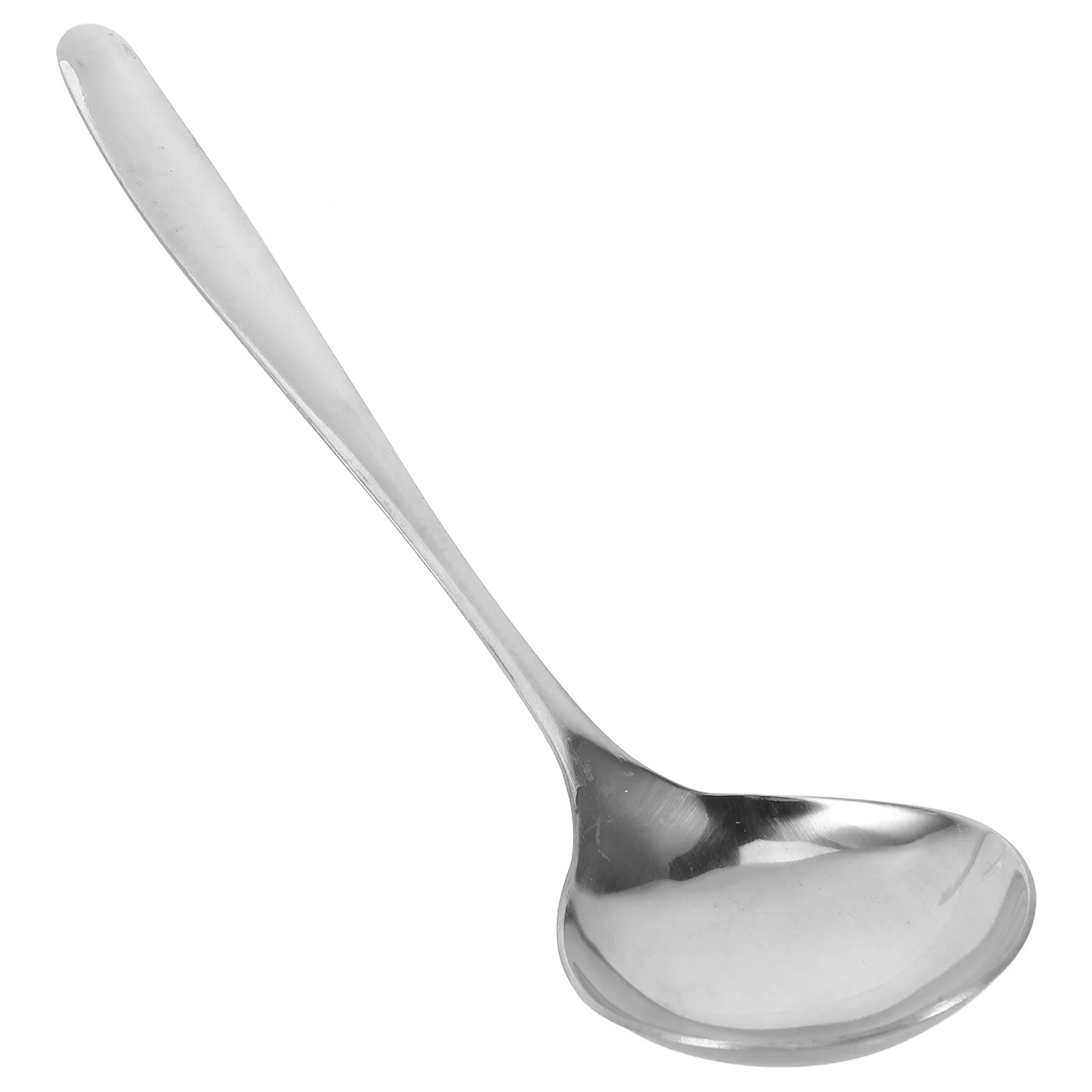 

Stainless Steel Soup Ladle Asian Spoon Large Handle Chinese Wonton Ladle Japanese Ramen Spoon Microwave Dishwasher Safe