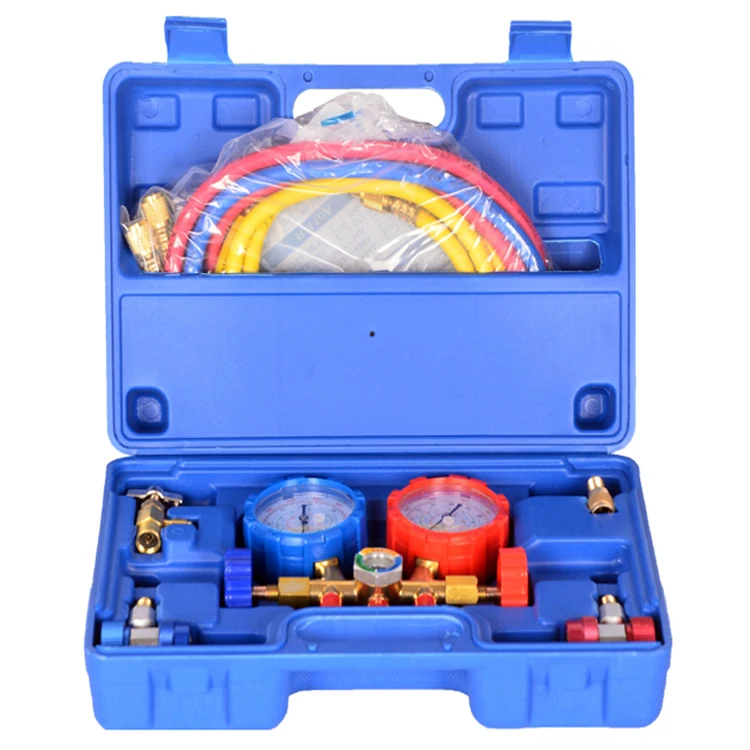 

Горячий продукт, автомобильные диагностические инструменты переменного тока, набор манометров коллектора R134A, газ хладагента