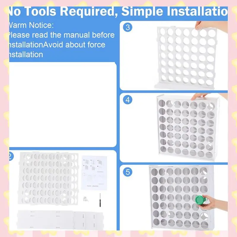

AB51 Набор из 3 предметов-органайзеров для красок, 49 отверстий, стойка для хранения красок, вертикальная стойка для краски, настольная подставка для бутылок с краской на 2 унции для ручек
