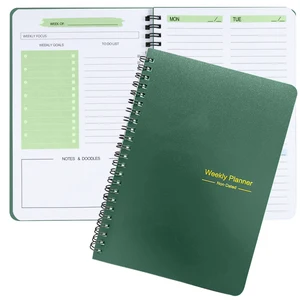 52 -Wochen -Spulenplaner, Kawaii English Zeitplan, wöchentliche Planer, Notizblock, 52 Blätter, 104 Seiten, 100 GSM Papierdicke 12 Hauptstudienplanerverkäufe - №4