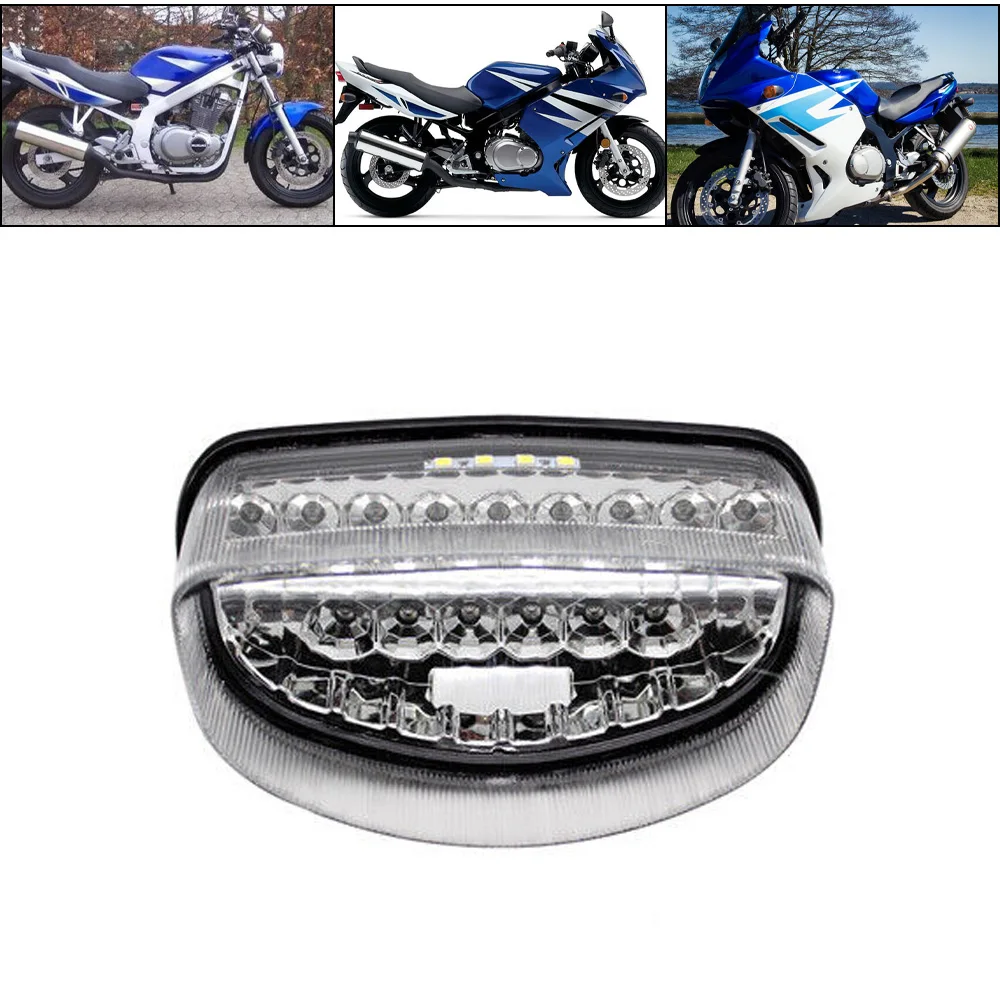 Motorcycle Clear Tail Brake Light for Honda CBR1100XX Super Blackbird CB250 CB600 Hornet