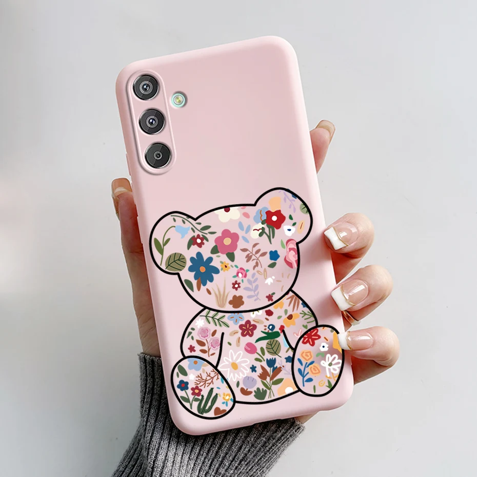 For Samsung Galaxy M15 M55 5G Case 2024 Stylish Painted Coque Soft Matte Silicone Phone Back Cover For Samsung M 55 M 15 Fundas