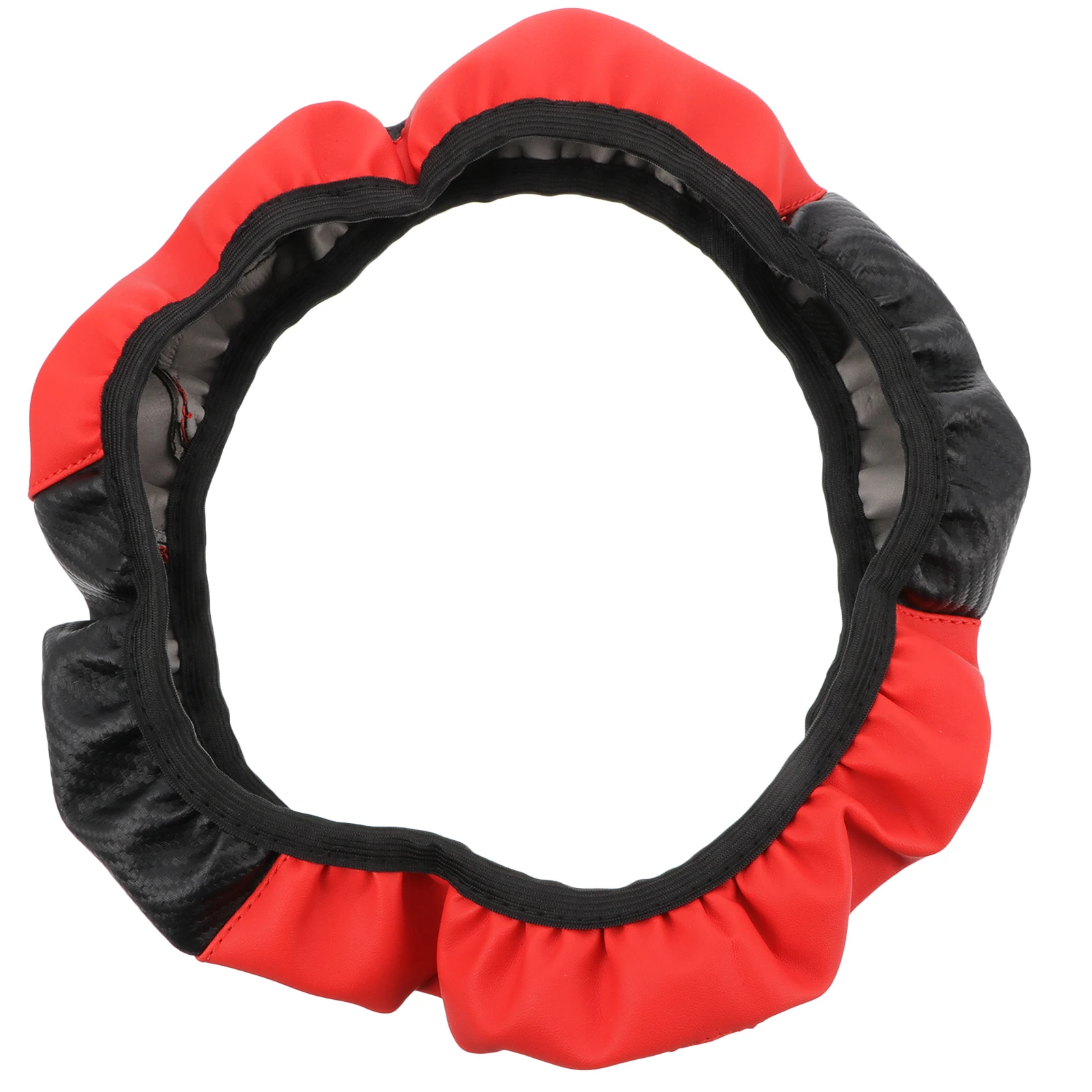 

Carbon Fiber Steering Wheel Cover Protective Elastic Wrap All Seasons Durable Breathable Car Steering Wheel