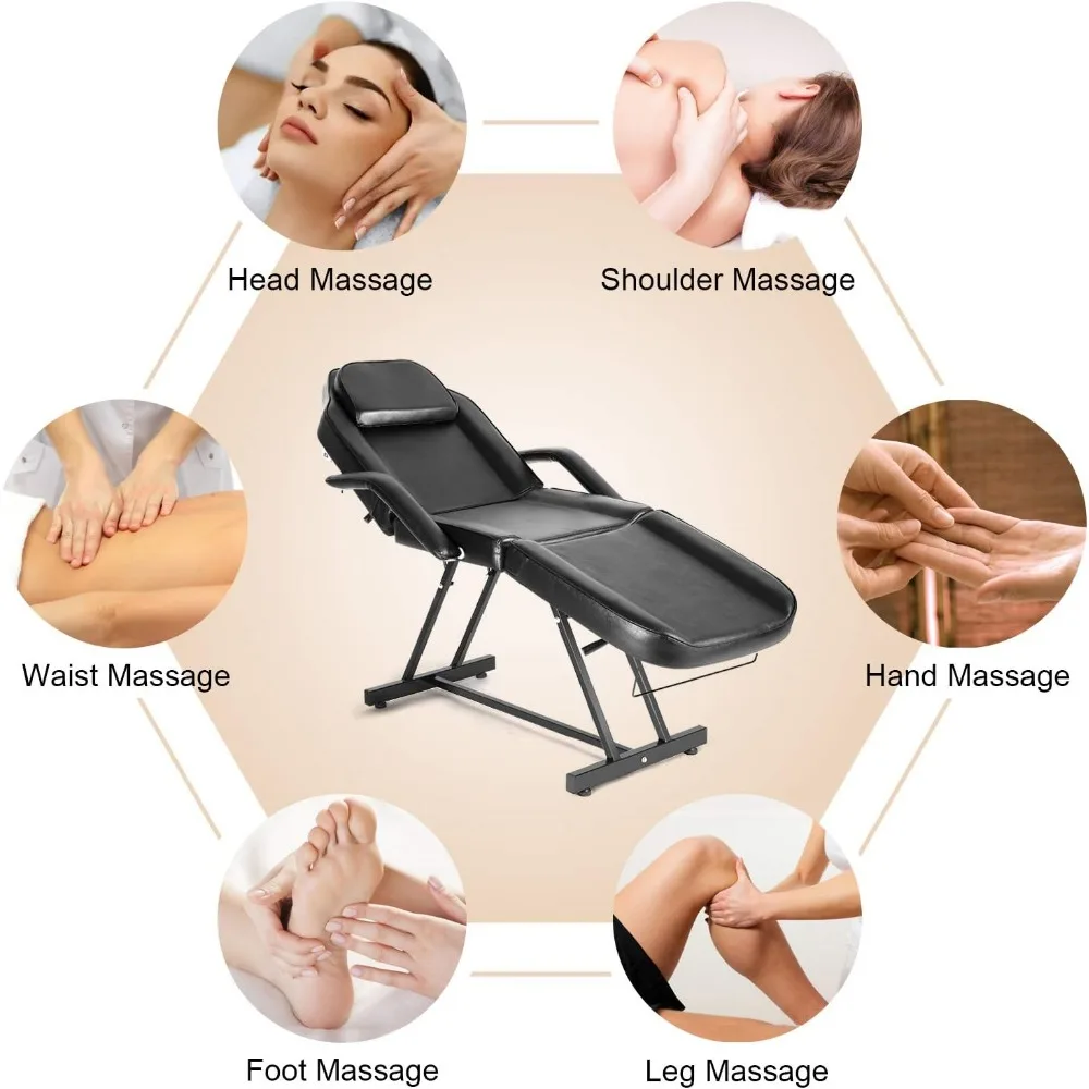 Artist hand Facial Bed Massage Table Adjustable Tattoo Chair W/Free Barber Bed Spa Chair Salon Massage Equipment Tattoo Bed