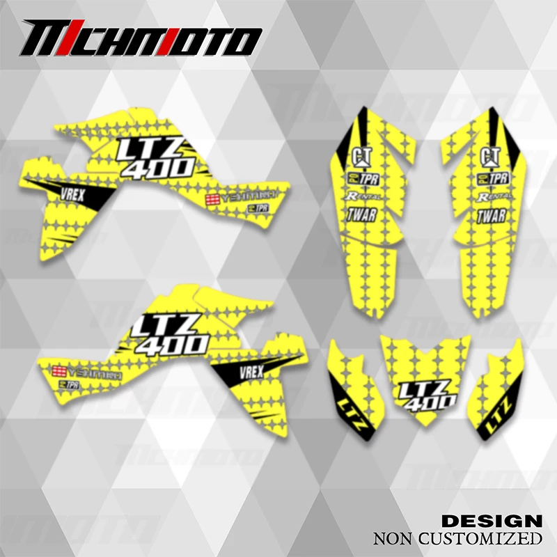 MCHMFG For SUZUKI LTZ400 KFX400 2009 2010 2011 2012 2013 2014 2015 Graphics Backgrounds Decals Stickers Kits Customize