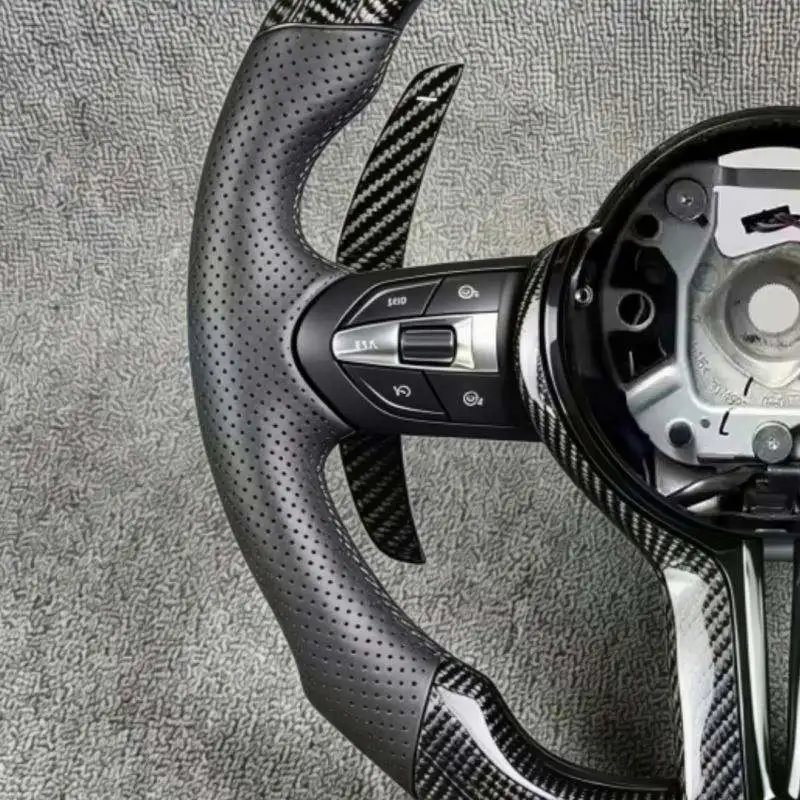 Carbon Fiber LED M Sport Steering Wheel Fit For BMW F30 F31 F32 F33 F10 F11 F20 F21 F22 F25 F34 F36 F01 F06 M3 M5 Accessories view 3