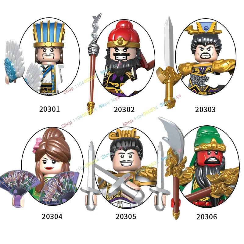 New Hero Barbarian King Three Kingdoms Mediaeval Times Mini Dolls Figures Building Blocks Bricks Toy For Children Gift