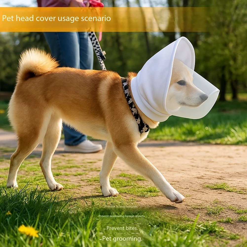 Breathable Mesh Dog Mouth Cover,Anti-Biting Anti-Barking Dog Mask,Adjustable For Small Medium Large Dog,Outdoor Safe Dog Walking