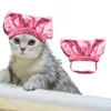 Taking Dog Shower With Adjustable Pet Cap For Ears- Shower Shower Cats Cap Pet Bath Strap Dogs Cap New Year Outfit For Dogs 1