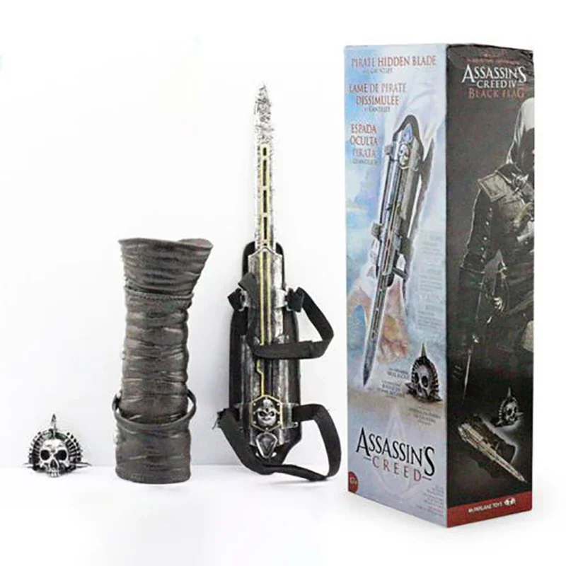 Assassin\'s Creed Ezio Cosplay Props Sword In The Sleeve figura de acción 1:1 Edward James Kenway Game Model Toys