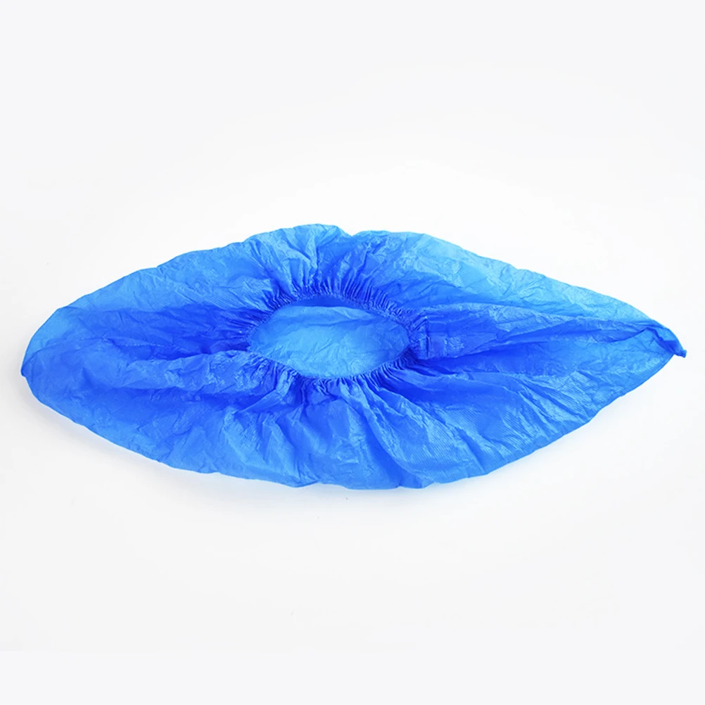 

100pcs One-Time Shoe Cover Waterproof and PE Plastic Shoe Cover Cleaning Shoes Cover for Home Office
