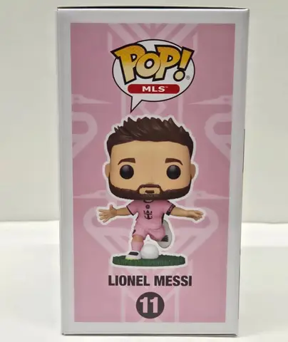 Original Funko Pop Sports MLS Inter Miami CF Lionel Messi Pink Jersey Vinyl Figure 11 Luis Suarez Action Doll Model Collect Gift