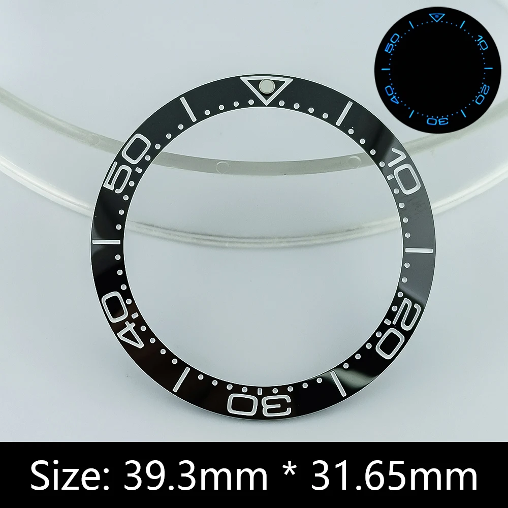 Anillo de inserción de reloj de cerámica con bisel inclinado sustituto, accesorios de reloj de celebridades, 39.3x31.65mm image 5
