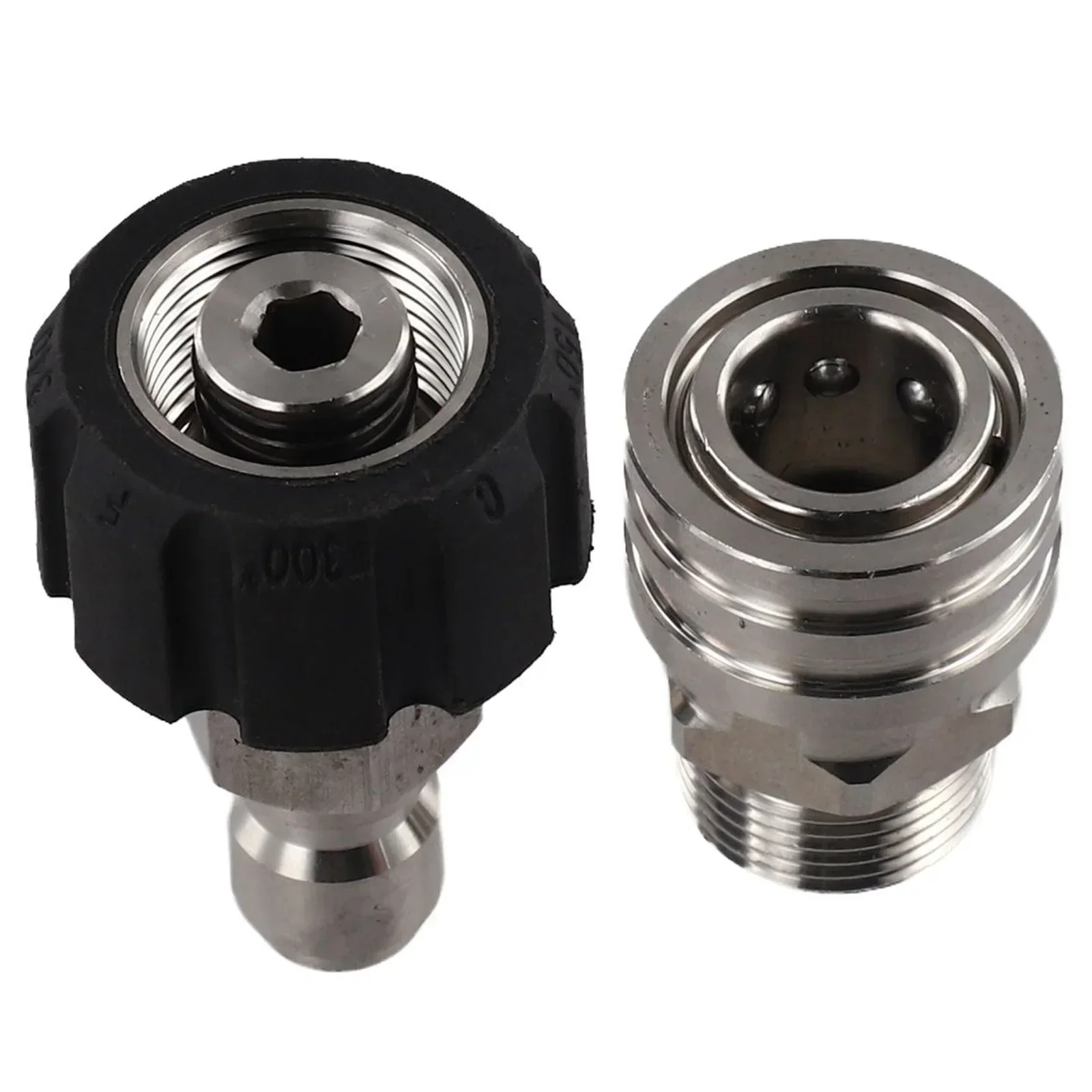 M2214 Stainless Steel Adapter Kit with Quick Connect for Pressure Washers Designed for High Pressure Cleaning Tasks