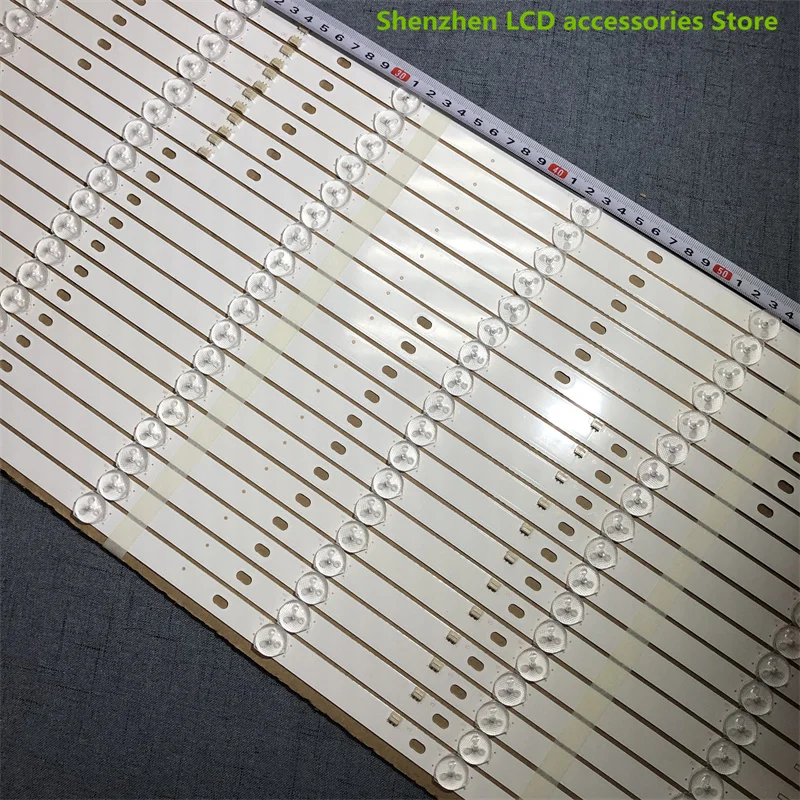 LED شريط إضاءة خلفي ل D40-M30 40BF400 JS-D-JP395DM-A81EC JS-D-JP395DM-B82EC E395DM1000 MCPCB 40BF400 736 مللي متر 8LED 6V