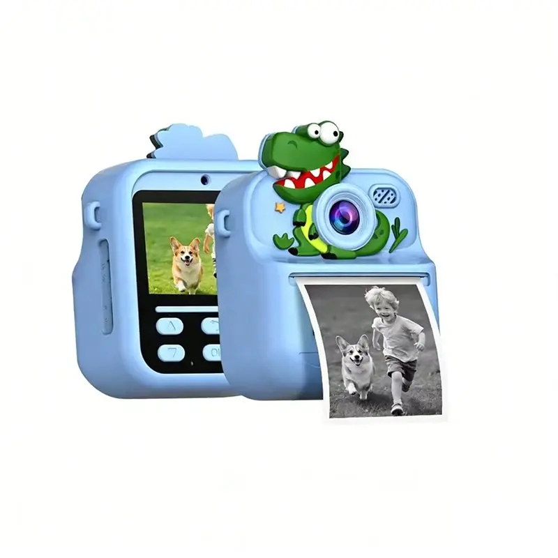 MACH-Thermal Printer Children Digital Camera Instant Print For Kids Photo Printing Camera Video