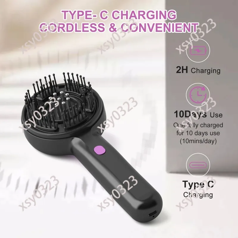 

Electric Massage Comb, Red Light Scalp Massager, Hair Serum Essential Oil Import Comb for Scalp Care