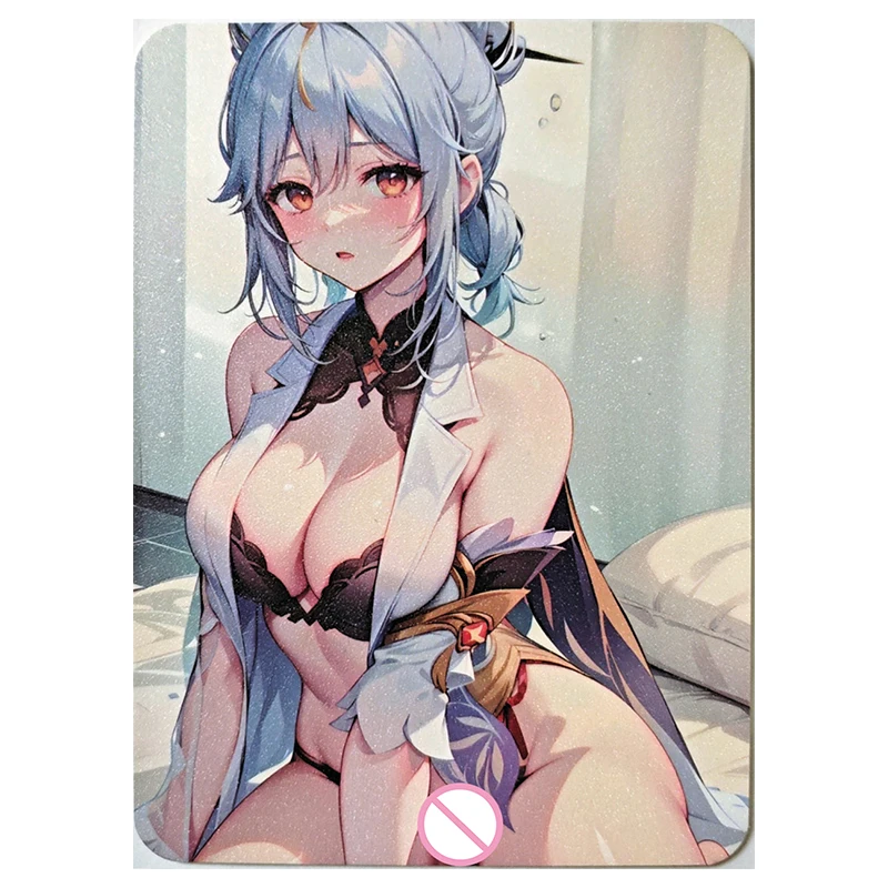 Anime Goddess Story Rare A6 Size Collectible Cards Eula Nahida Fu Xuan Tsunade Ningguang Hancock Zabawki dla chłopców Prezent urodzinowy