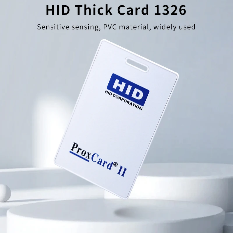 125KHz Low Frequency HID Card ProxCard II Proximity 1326 Access Control Card WG26 Bit Intelligent Sensing 1386 Thin Card