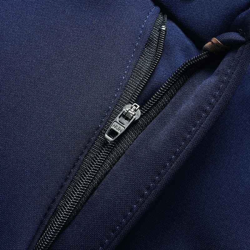 Winddichte Herren Formelle Arbeitshosen Dickes Thermofutter Entspannte Gerade Silhouette Mehrere Größen Geschäftsreise-Hosen – Detail 24