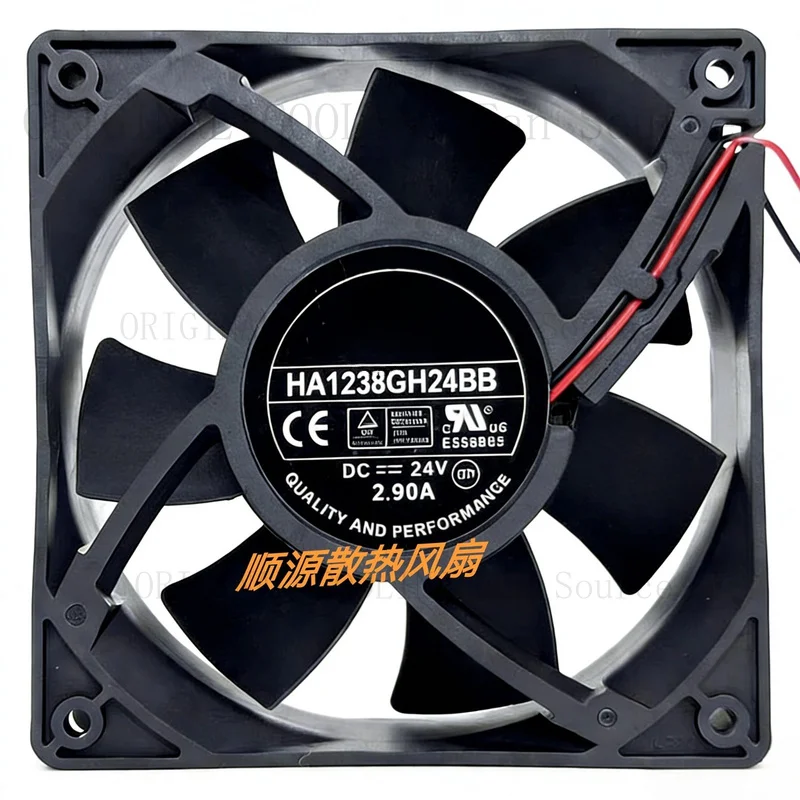 R+  1PCS HA1238GH24BB 12038 24V 2.9A 12cm High-Speed Fan for Inverter Applications