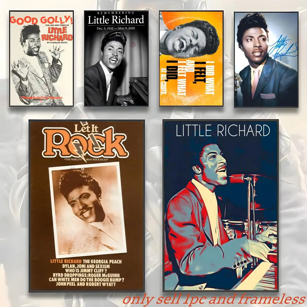 Retro Music L-Little Richard Poster Art with prints Home bedroom living room decoration gift